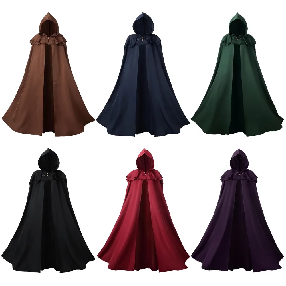 Medieval Hunter Red Cosplay Cloak Halloween Adult Hooded Cape Wizard Warrior Knight Robe Cosplay Clothing Stage Drama Costume
Medieval Hunter Red Cosplay Cloak Halloween Adult Hooded Cape Wizard Warrior Knight Robe Cosplay Clothing Stage Drama Costume