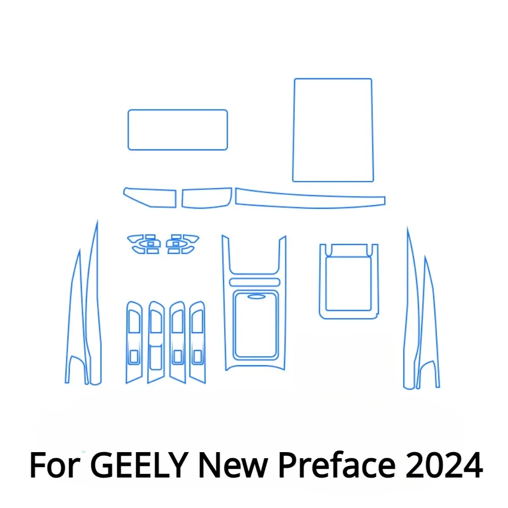 Защитная пленка для GEELY New Preface 2024, аксессуары для интерьера, прозрачная ТПУ панель шестерни, центральная консоль, наклейка против царапин 
Защитная пленка для GEELY New Preface 2024, аксессуары для интерьера, прозрачная ТПУ панель шестерни, центральная консоль, наклейка против царапин