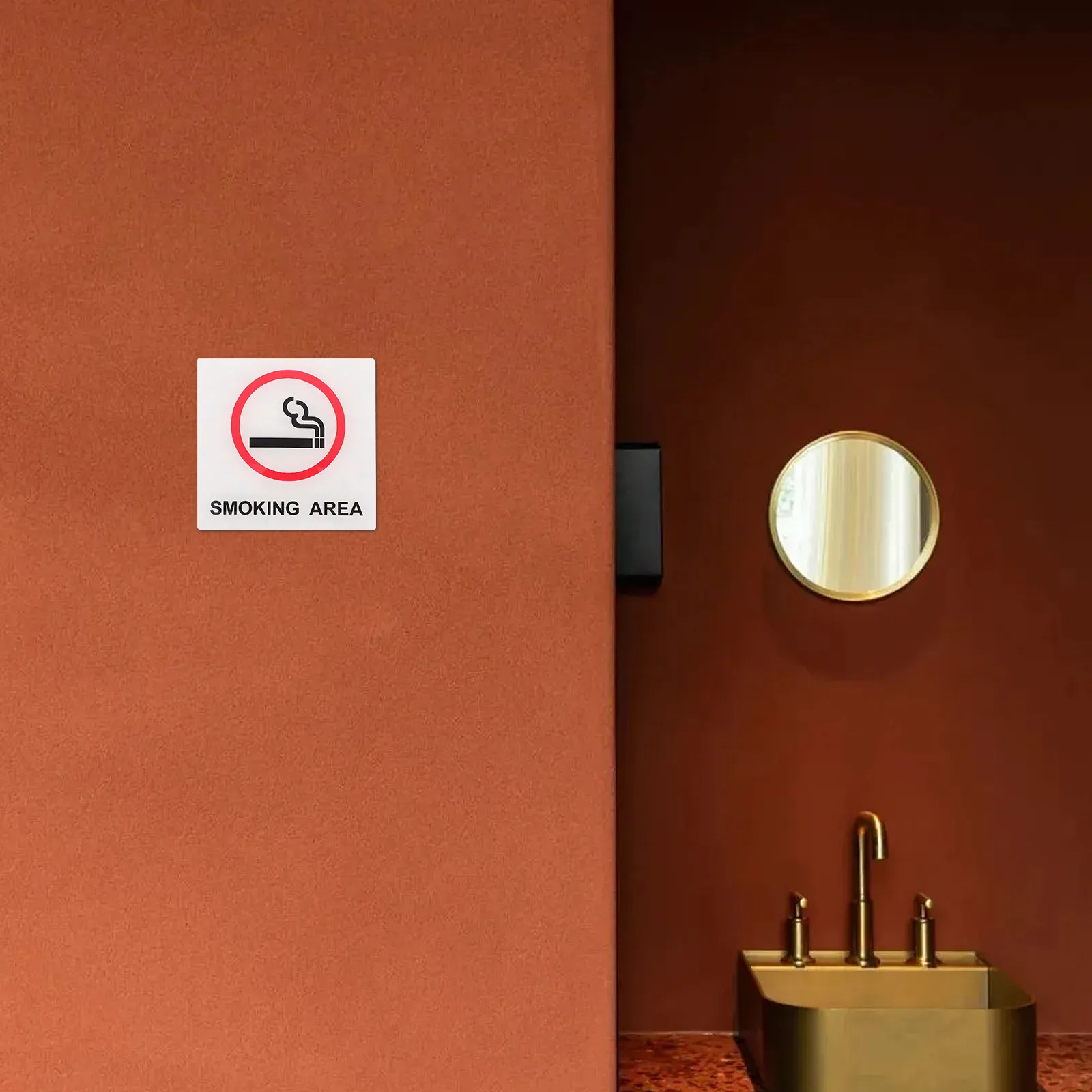 Office Restaurant Smoking Area Sign Waterproof Adhesive Back Plastic Business Smoking Area Signs Clear Identification
Office Restaurant Smoking Area Sign Waterproof Adhesive Back Plastic Business Smoking Area Signs Clear Identification