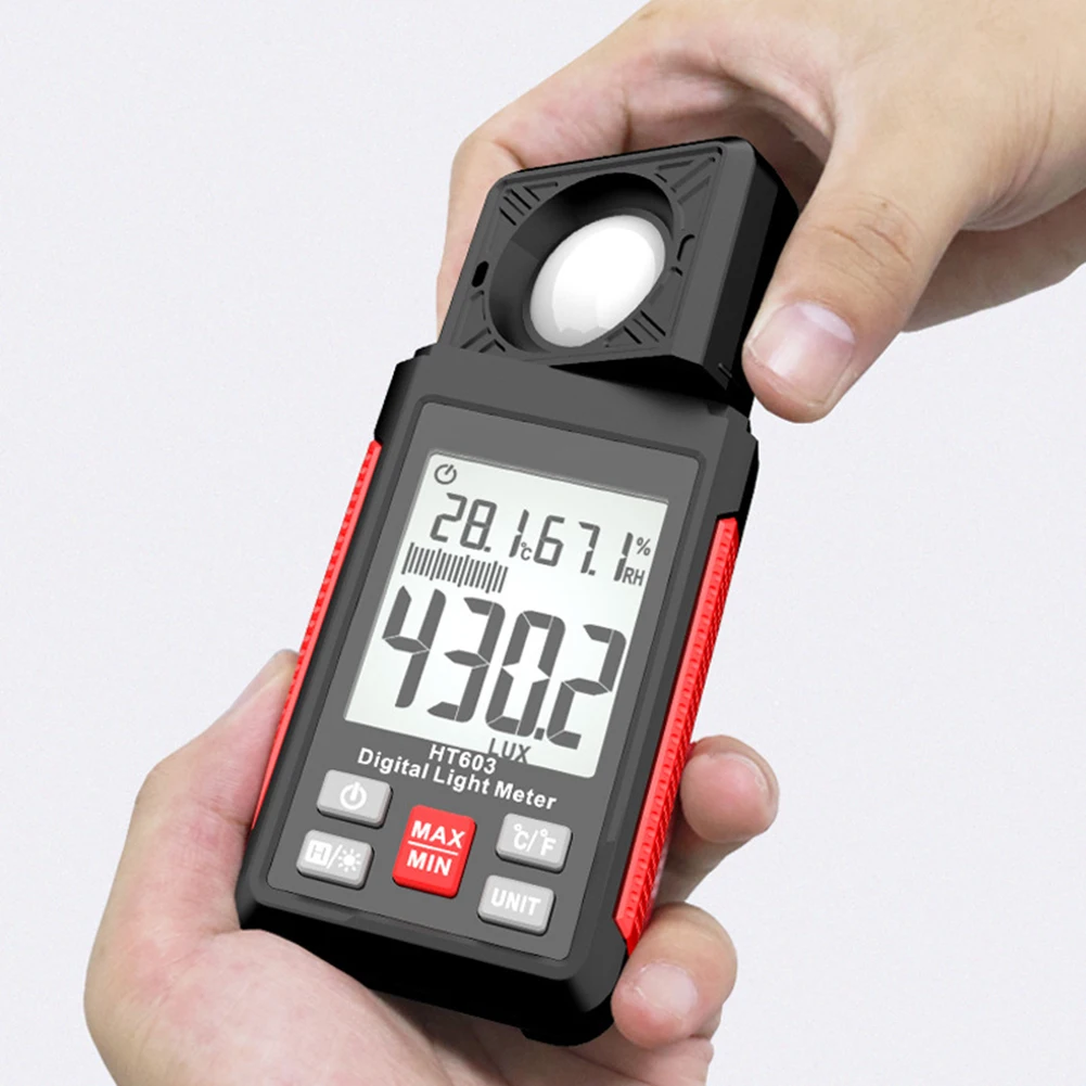 LCD Backlit Illuminometer HT603 Equipped with User Friendly Features Such as Data Hold Functionality and Auto Power Off
LCD Backlit Illuminometer HT603 Equipped with User Friendly Features Such as Data Hold Functionality and Auto Power Off
