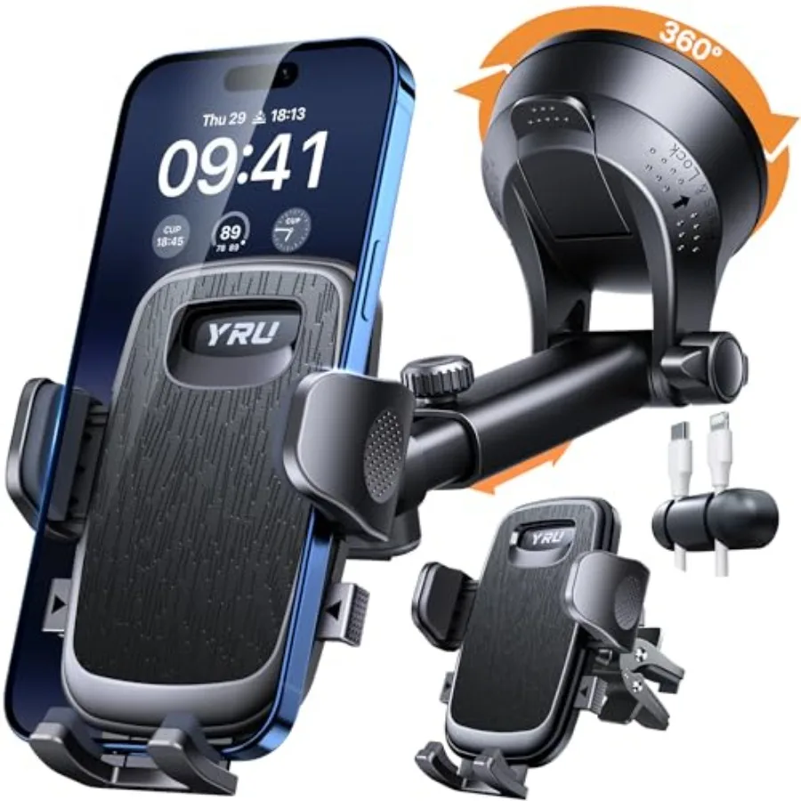 2026 BEST and Military-Grade Car Phone Holder Mount, 360° Rotatable Suction and 100+LBS Safest Strongest and Patent Certs Dashb
2026 BEST and Military-Grade Car Phone Holder Mount, 360° Rotatable Suction and 100+LBS Safest Strongest and Patent Certs Dashb