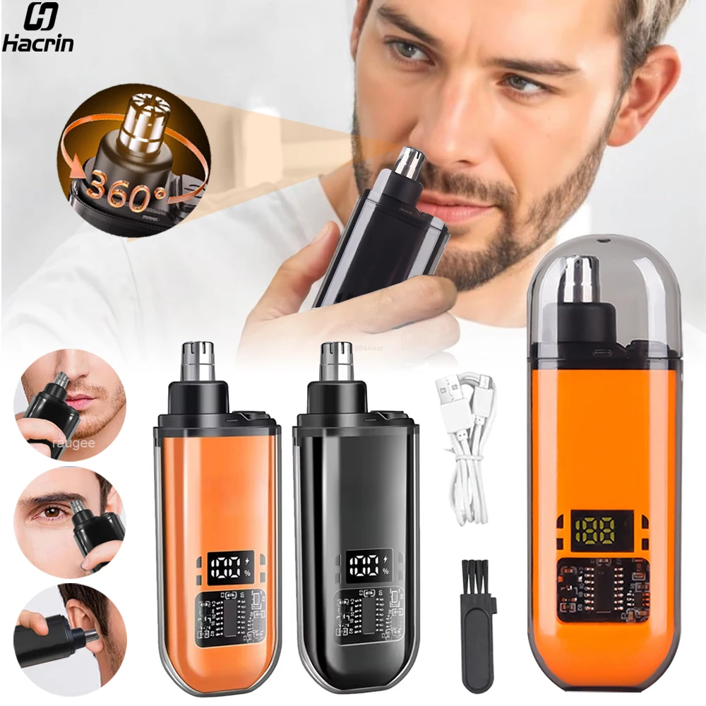 Electric Nose Hair Trimmer Clipper Mini Portable Beard Trimmer for Man USB Rechargeable Trimmer for Ear And Nose Haircut Machine
Electric Nose Hair Trimmer Clipper Mini Portable Beard Trimmer for Man USB Rechargeable Trimmer for Ear And Nose Haircut Machine