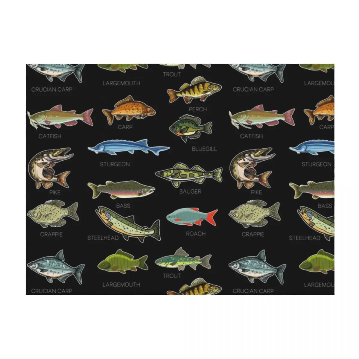 Types Of Freshwater Fish Species Fishing Throw Blanket Multi-Purpose Plaid Beautifuls Furry Blankets
Types Of Freshwater Fish Species Fishing Throw Blanket Multi-Purpose Plaid Beautifuls Furry Blankets