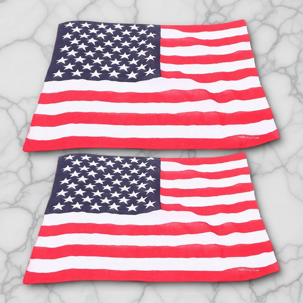 2Pcs American Flag Neck Kerchief Stylish Patriotic Handkerchief Lightweight Comfortable Scarf for Daily Wear 4Th of July Party
2Pcs American Flag Neck Kerchief Stylish Patriotic Handkerchief Lightweight Comfortable Scarf for Daily Wear 4Th of July Party
