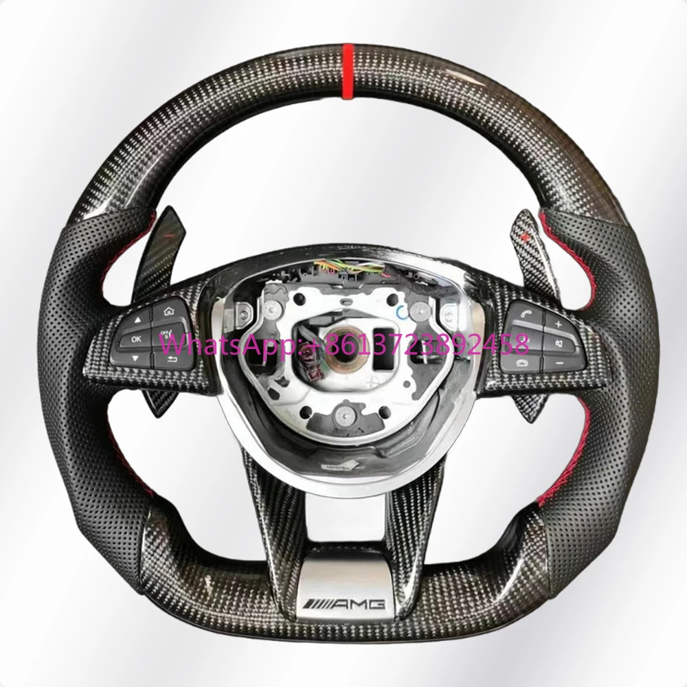 Customized Carbon Fiber Steering Wheel for Mercedes Benz 809 AMG A Class C Class E Class W213 W203 W205 AMG Steering Wheel
Customized Carbon Fiber Steering Wheel for Mercedes Benz 809 AMG A Class C Class E Class W213 W203 W205 AMG Steering Wheel