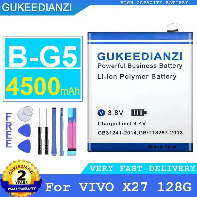 For Vivo X27 128G Mobile Phone Battery High-Efficiency 4500Mah B-G5
For Vivo X27 128G Mobile Phone Battery High-Efficiency 4500Mah B-G5