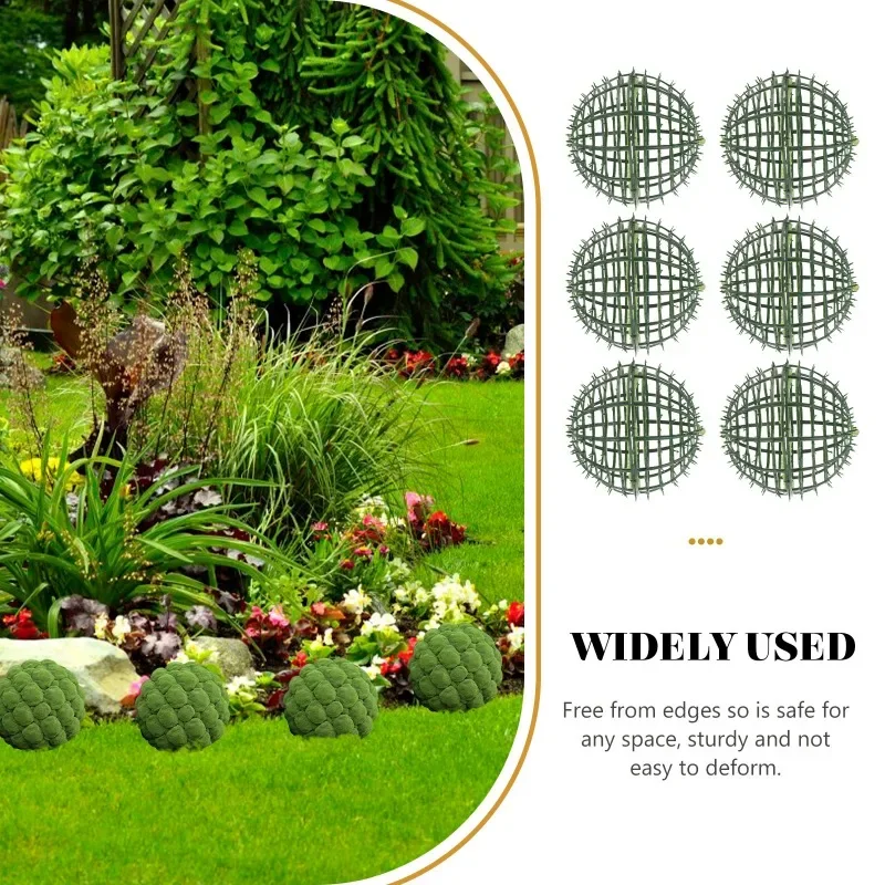 6Pcs Flower Holder Grass Ball Ornament Rack Sturdy Faux Green Ball Frame for DIY Supplies and Party Flower Display Use
6Pcs Flower Holder Grass Ball Ornament Rack Sturdy Faux Green Ball Frame for DIY Supplies and Party Flower Display Use