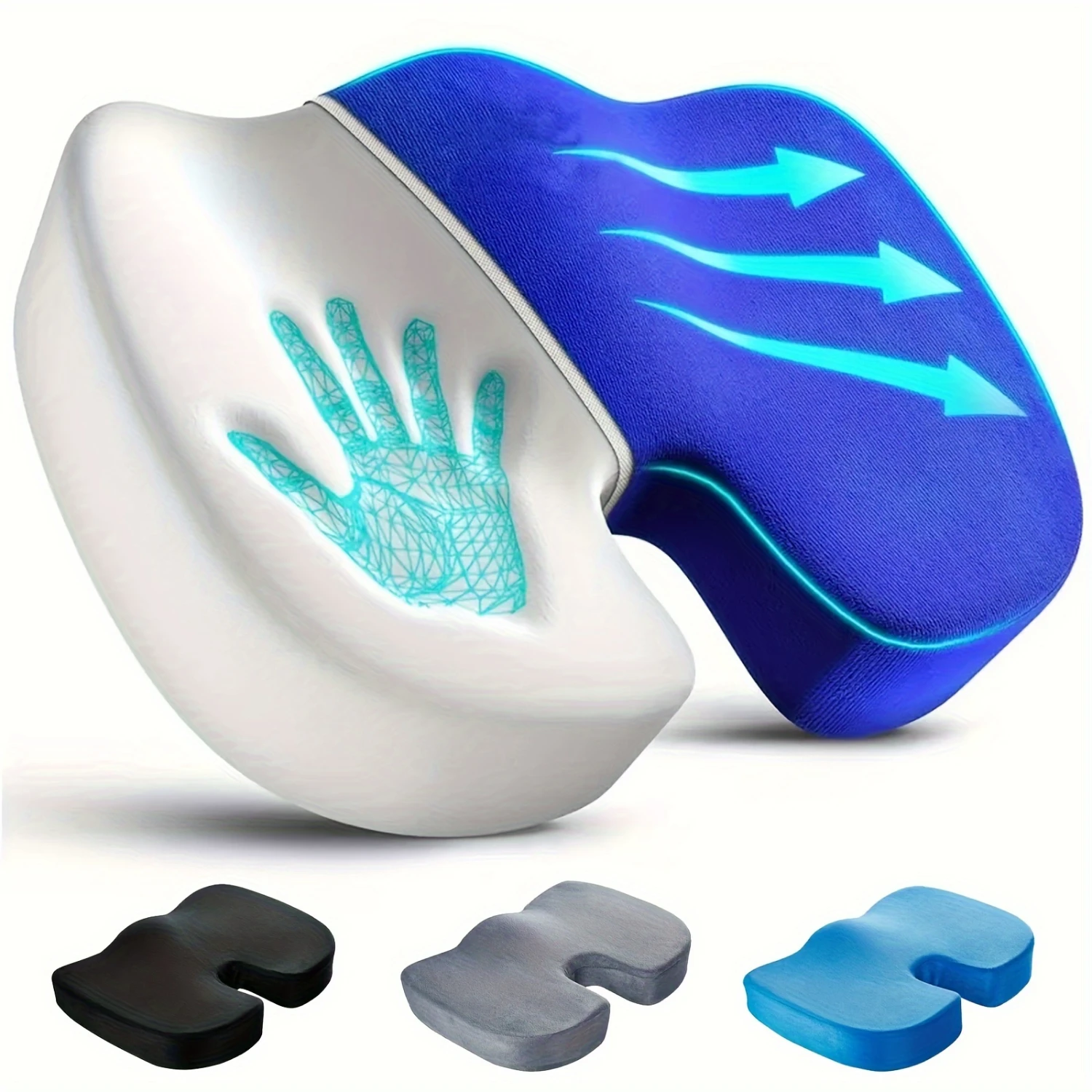 Ergonomic Memory Foam Seat Cushion For Office Chairs - All-Day Comfort, Tailbone & Back Support, Hand Washable Polyester Maximiz
Ergonomic Memory Foam Seat Cushion For Office Chairs - All-Day Comfort, Tailbone & Back Support, Hand Washable Polyester Maximiz