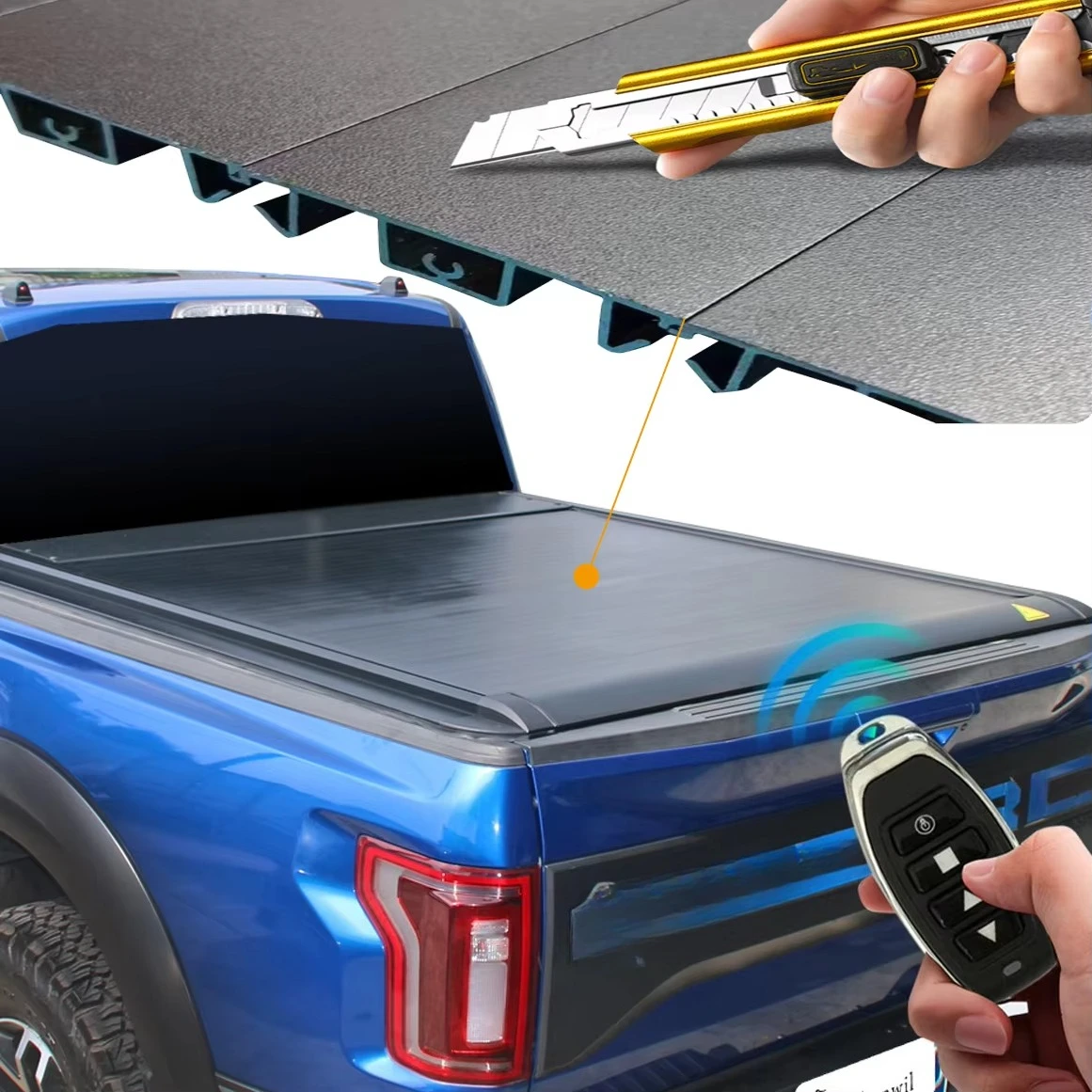 Wholesale Auto Electric Pickup Truck Roll-up Retractable Tonneau Cover for Amarok Hilux Tacoma F150 Ranger Raptor
Wholesale Auto Electric Pickup Truck Roll-up Retractable Tonneau Cover for Amarok Hilux Tacoma F150 Ranger Raptor