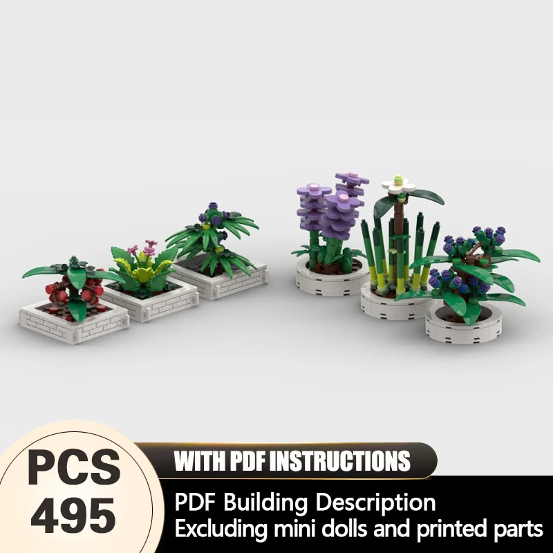 Creators Animal Series Model MOC Building Bricks 6-Pack Succulent Plant Set Modular Technology Gifts Holiday Assemble Toys Suit
Creators Animal Series Model MOC Building Bricks 6-Pack Succulent Plant Set Modular Technology Gifts Holiday Assemble Toys Suit