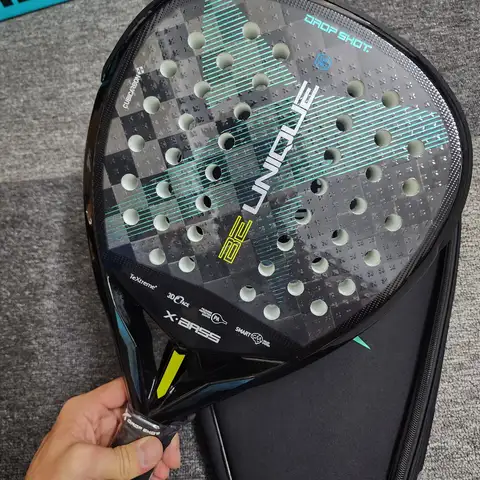 Raquete de tênis padel profissional fibra carbono composto em forma de diamante eva espuma laminada hps fengdong raquete esportiva