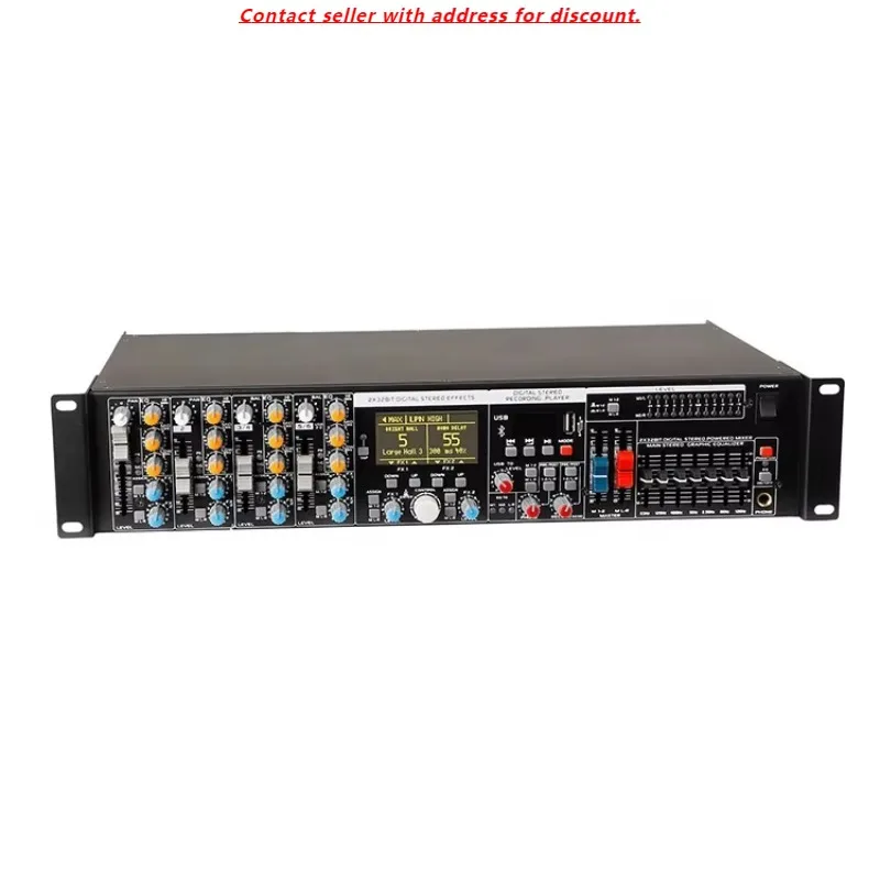 MA9906 New Design With Mixer Amplifier Dual 99 DSP 2*1200W 4 Ohms For Family KTV Stage
MA9906 New Design With Mixer Amplifier Dual 99 DSP 2*1200W 4 Ohms For Family KTV Stage
