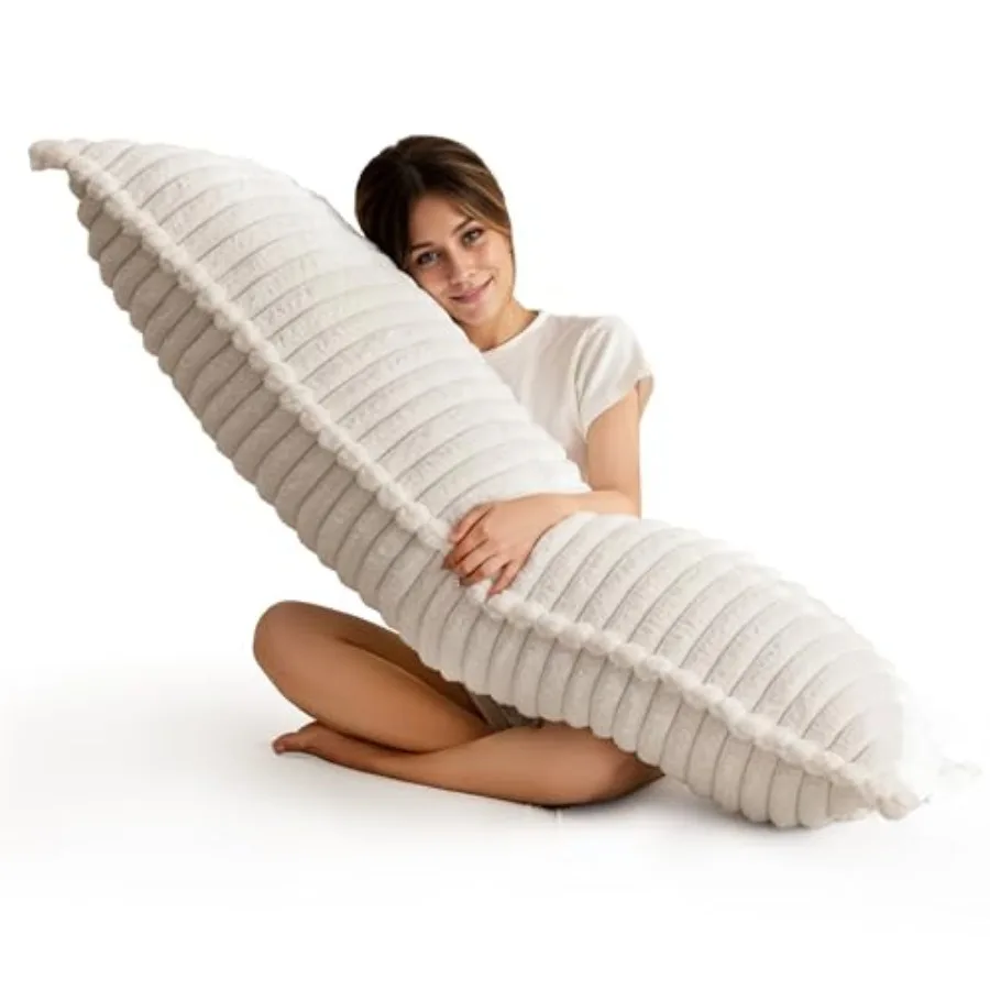 Memory Foam Body Pillow, Thickened Large Long Bed Pillow for Adults, Full Body Pillow with Removable Pillow Cover 20x54 Inch
Memory Foam Body Pillow, Thickened Large Long Bed Pillow for Adults, Full Body Pillow with Removable Pillow Cover 20x54 Inch