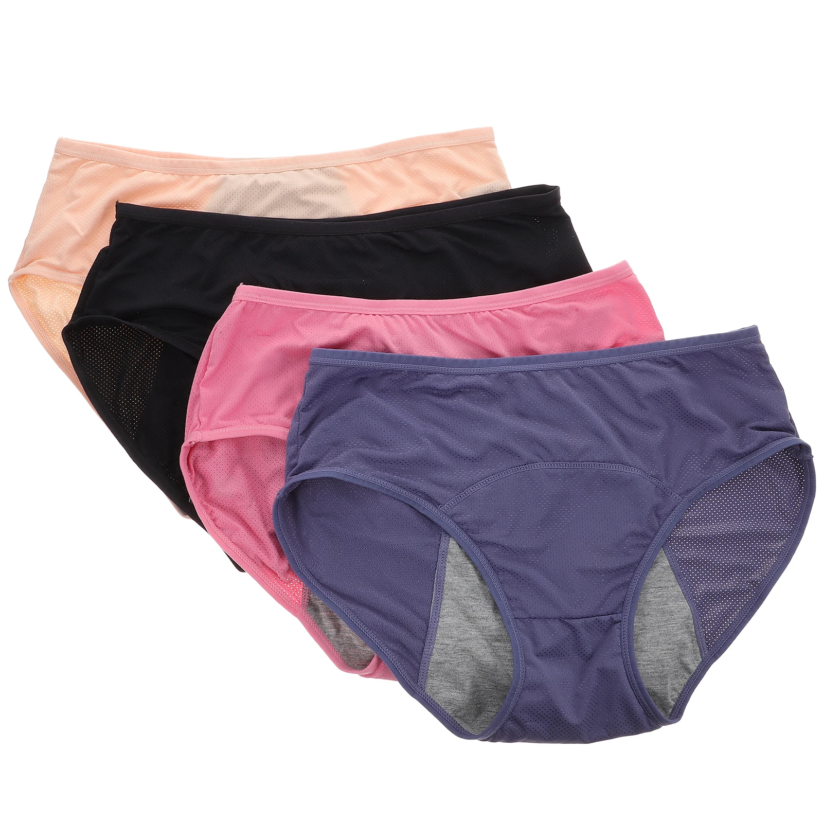 4Pcs Leak-proof Menstrual Briefs Women Cotton Underwear Female Aunt Pants Comfortable Safe Durable Easy to Clean
4Pcs Leak-proof Menstrual Briefs Women Cotton Underwear Female Aunt Pants Comfortable Safe Durable Easy to Clean