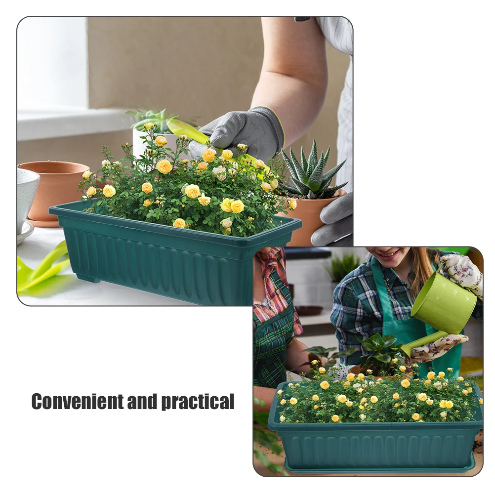 3 Sets Orchid Can Plastic Flower Pot with Tray Garden Container Gardening Pots Dark Green Planter Seedling
3 Sets Orchid Can Plastic Flower Pot with Tray Garden Container Gardening Pots Dark Green Planter Seedling