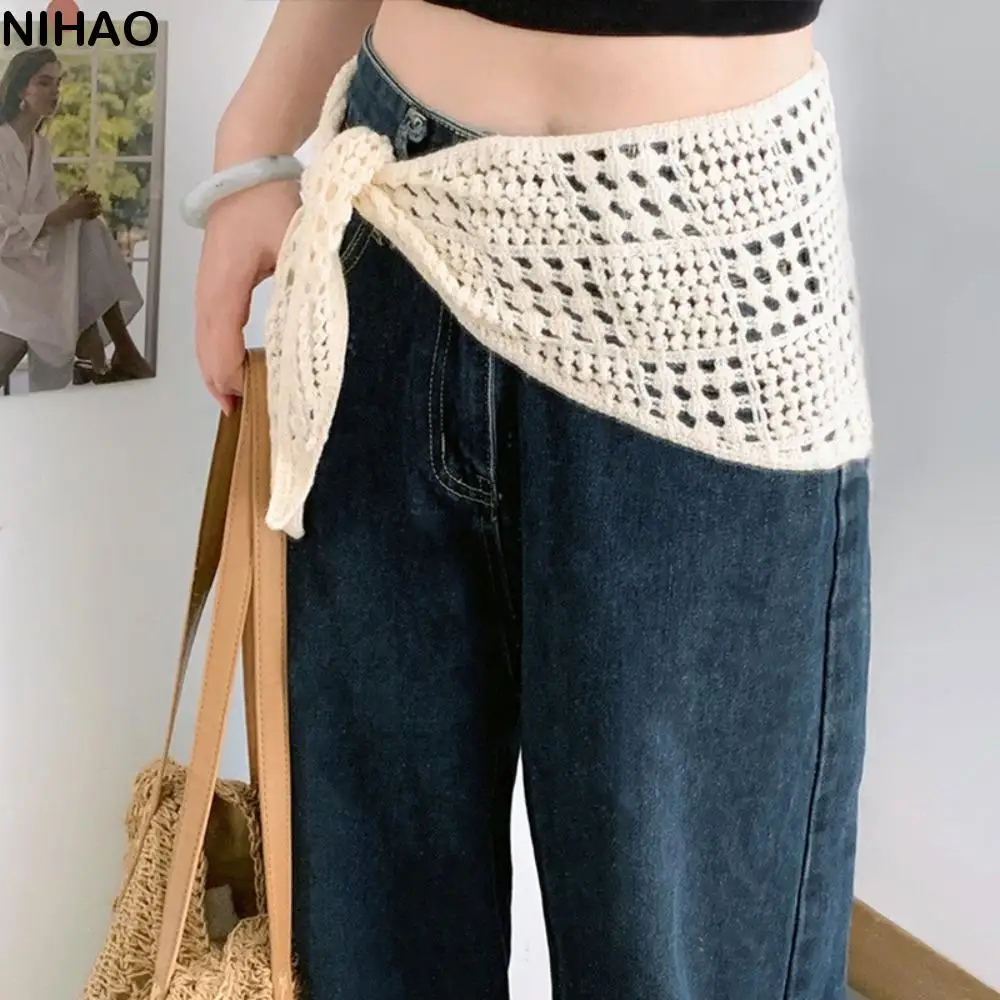 All-match Hollow Knitted Triangle Scarf Balletcore Y2k Apron Wrap Tie Straps Shawl Hip Scarf Summer
All-match Hollow Knitted Triangle Scarf Balletcore Y2k Apron Wrap Tie Straps Shawl Hip Scarf Summer