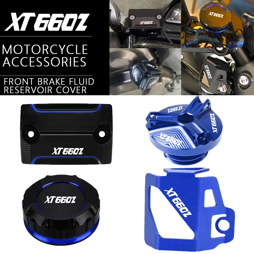 Motorcycle Front Rear Brake Fluid Reservoir Cover Engine Oil Cap CNC For YAMAHA XT660Z XT 660Z XT 660 Z 2008-2012 2013 2014 2015
Motorcycle Front Rear Brake Fluid Reservoir Cover Engine Oil Cap CNC For YAMAHA XT660Z XT 660Z XT 660 Z 2008-2012 2013 2014 2015