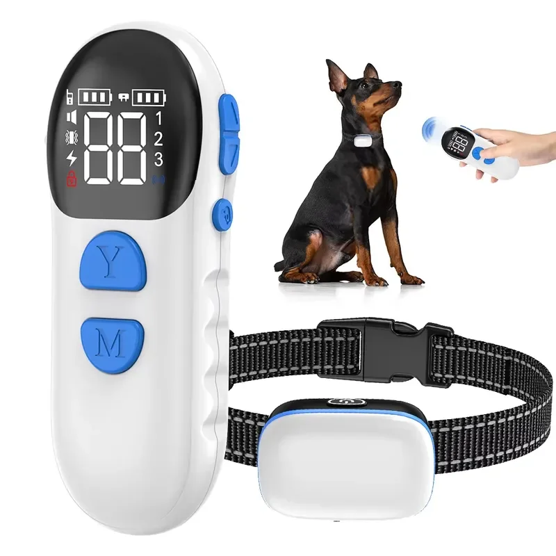 Waterproof Electric Rechargeable Dog Training Collar for Dogs with Shock Vibration and Tone Modes Remote Control Fashion
Waterproof Electric Rechargeable Dog Training Collar for Dogs with Shock Vibration and Tone Modes Remote Control Fashion
