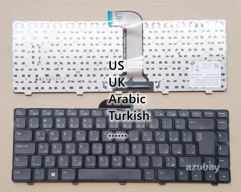 Arabic Turkish Keyboard For DELL Inspiron 14 3421 3437, 14R 5421 5437 M431R 5435, Vostro 2421 Latitude 3440, 0JRCHF 0TX7GD
Arabic Turkish Keyboard For DELL Inspiron 14 3421 3437, 14R 5421 5437 M431R 5435, Vostro 2421 Latitude 3440, 0JRCHF 0TX7GD