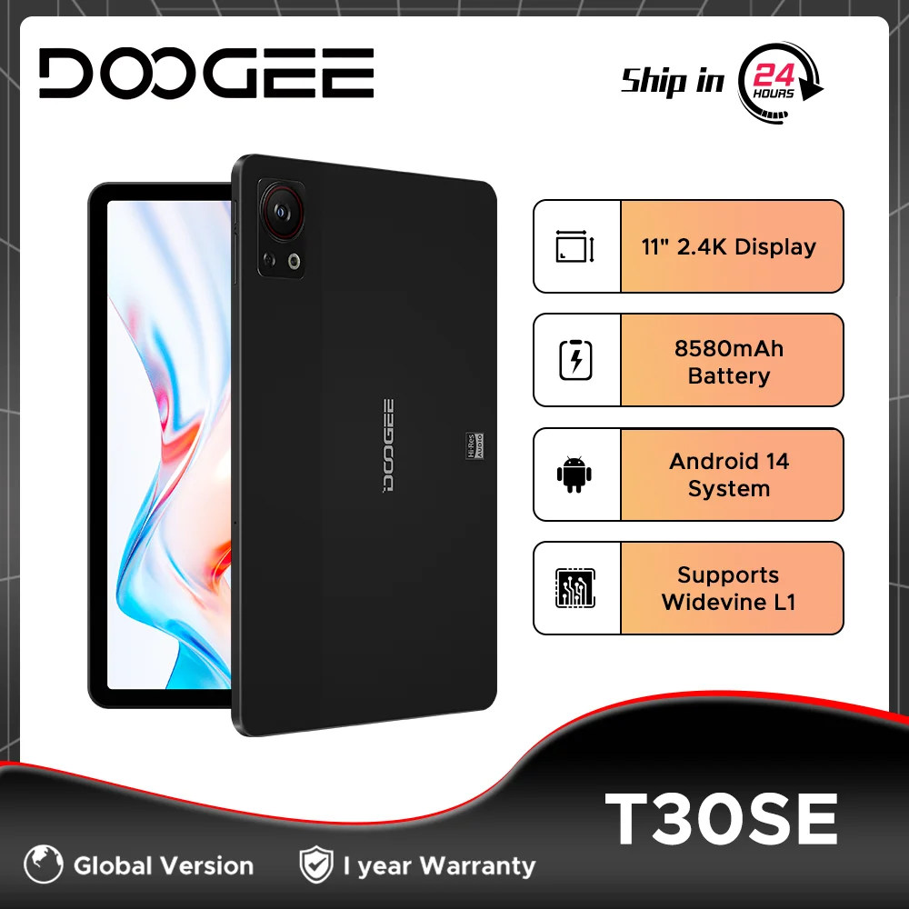 DOOGEE T30SE планшет на Android 14, восемь ядер, экран 11 дюймов, 9 ГБ + 5 Гб
DOOGEE T30SE планшет на Android 14, восемь ядер, экран 11 дюймов, 9 ГБ + 5 Гб