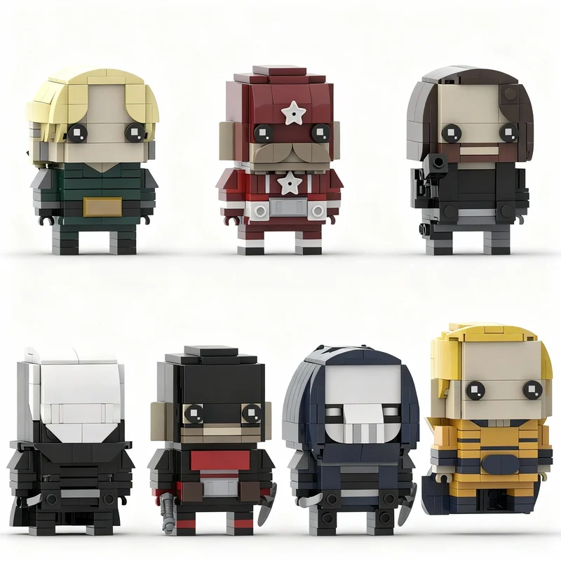 NEW 1067PCS MOC Creative Model Thunderbolts Brickheadz Collection Building Blocks DIY Assembly Building Blocks Display Gift Set
NEW 1067PCS MOC Creative Model Thunderbolts Brickheadz Collection Building Blocks DIY Assembly Building Blocks Display Gift Set