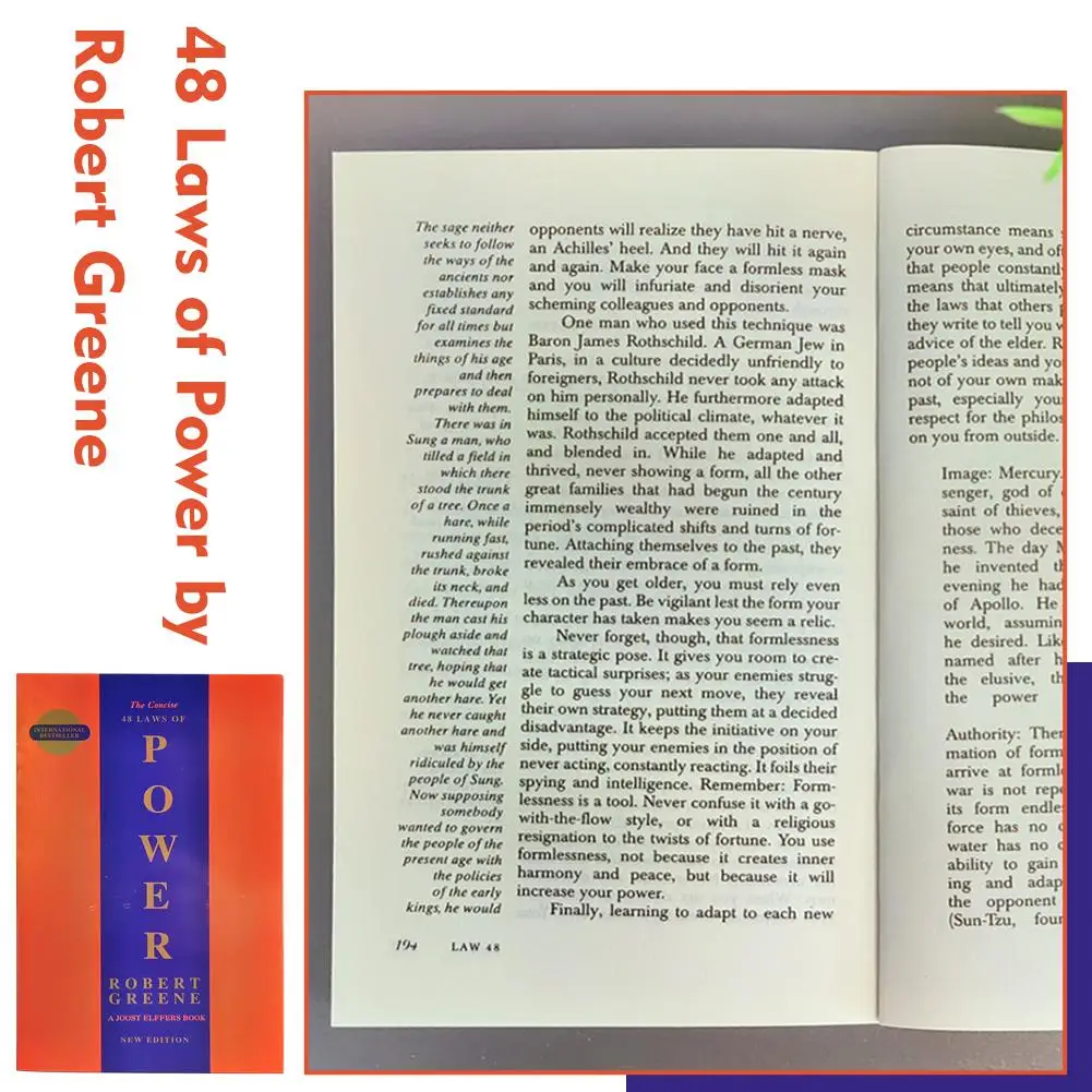 Лаконичный 48 книг Laws Of Power Books по гуманитарным и социальным наукам, костюм для взрослых, подростков, помогает в основном правила мира
Лаконичный 48 книг Laws Of Power Books по гуманитарным и социальным наукам, костюм для взрослых, подростков, помогает в основном правила мира