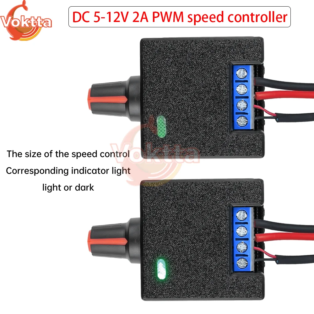 DC 5-12V 2A PWM Motor Speed Controller 5V 6V 12V Computer Violent Fan Motor Modification DIY Water Cooling Radiator
DC 5-12V 2A PWM Motor Speed Controller 5V 6V 12V Computer Violent Fan Motor Modification DIY Water Cooling Radiator