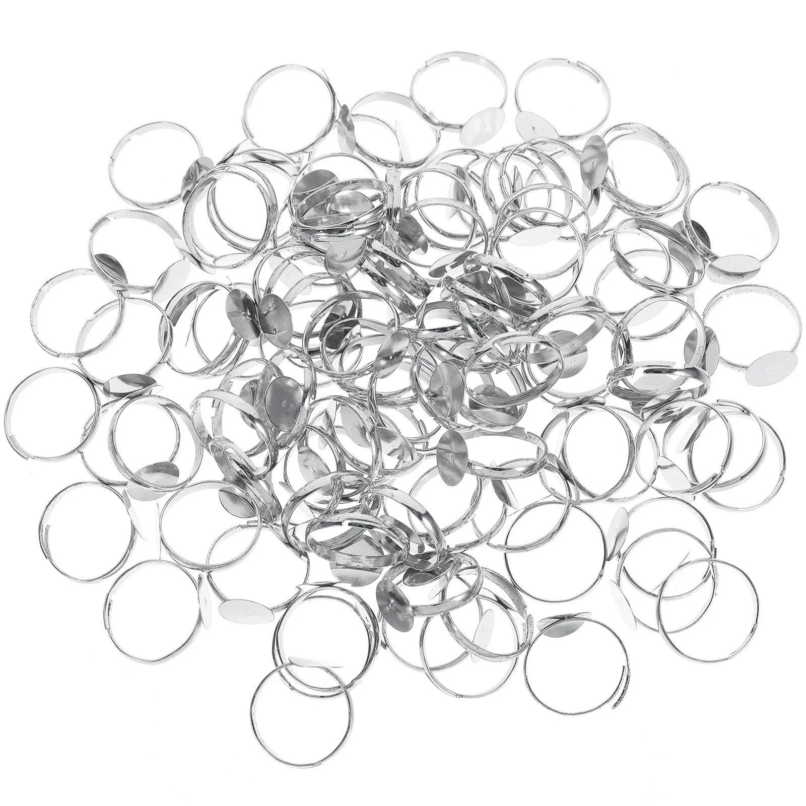 100 Pcs Adjustable Ring Holder Rings Finger Base Blanks DIY Alloy Parts Accessories
100 Pcs Adjustable Ring Holder Rings Finger Base Blanks DIY Alloy Parts Accessories