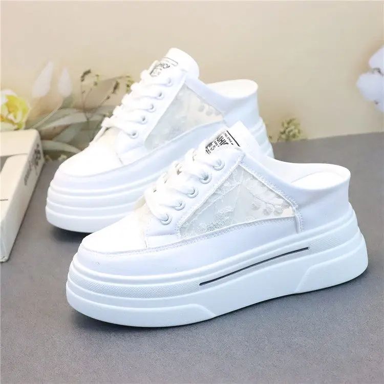 8cm INS Trendy Women White Platform Lazy Mules Summer Mesh Breathable Embroidery Closed Toe Backless Plus Size Outdoor Shoes
8cm INS Trendy Women White Platform Lazy Mules Summer Mesh Breathable Embroidery Closed Toe Backless Plus Size Outdoor Shoes