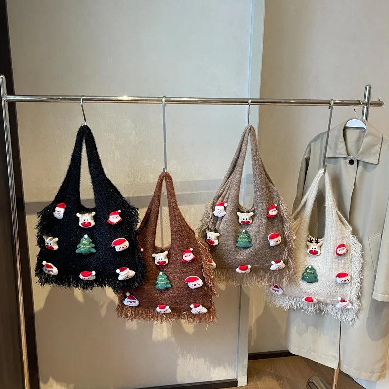 Dopamine Christmas Knit Bag 2025 - Large Capacity Women's Commuter Tote, Relaxed Shoulder Style, New Trendy Choice
Dopamine Christmas Knit Bag 2025 - Large Capacity Women's Commuter Tote, Relaxed Shoulder Style, New Trendy Choice