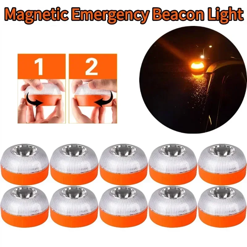 Automobile road warning lights, with a magnetic base, flashing yellow light, LED emergency lights, and strong magnetic induction
Automobile road warning lights, with a magnetic base, flashing yellow light, LED emergency lights, and strong magnetic induction