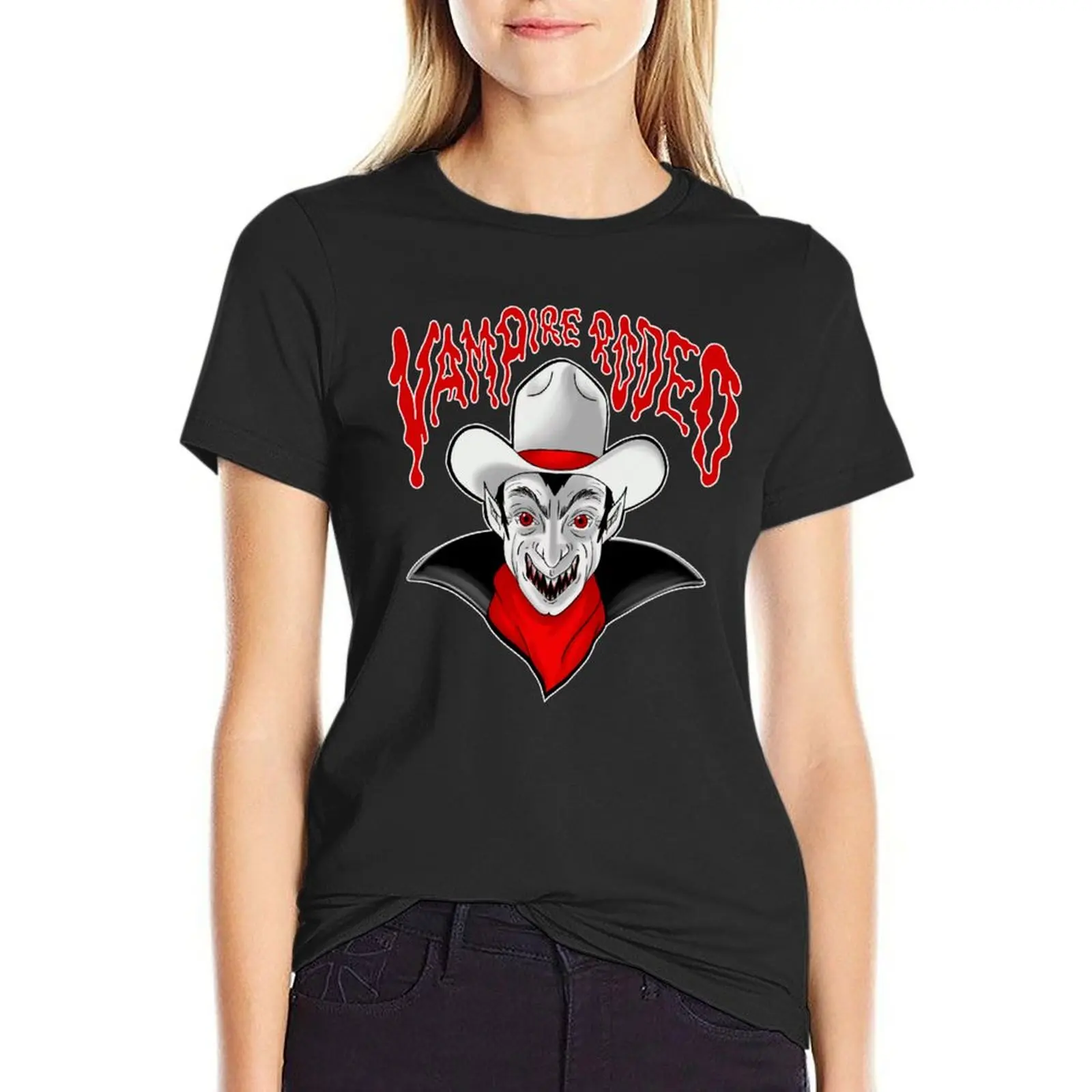 Vampire Rodeo Original Logo T-Shirt funnys Short sleeve tee Blouse Female clothing summer blouses woman 2025
Vampire Rodeo Original Logo T-Shirt funnys Short sleeve tee Blouse Female clothing summer blouses woman 2025