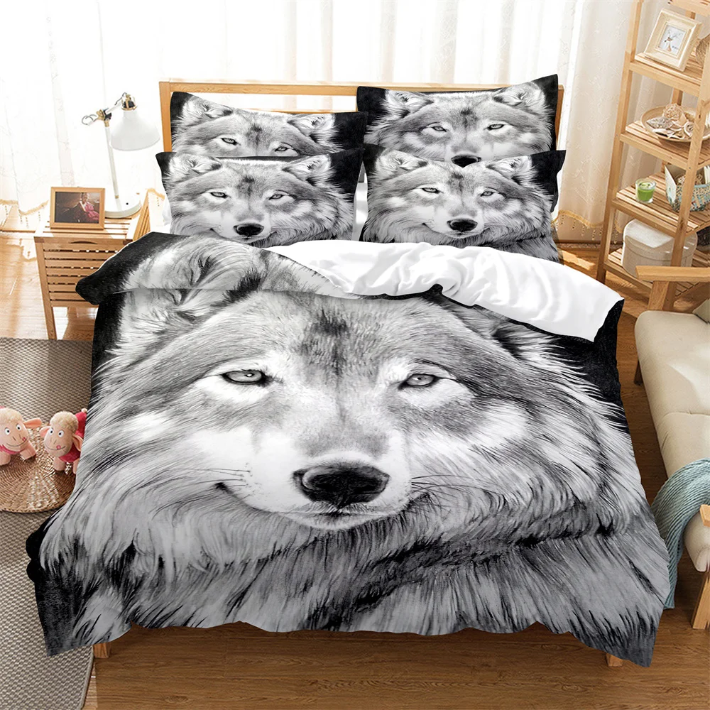 Wolf Bedding Set Duvet Cover Set 3d Bedding Digital Printing Bed Linen Queen Size Bedding Set Fashion Design
Wolf Bedding Set Duvet Cover Set 3d Bedding Digital Printing Bed Linen Queen Size Bedding Set Fashion Design