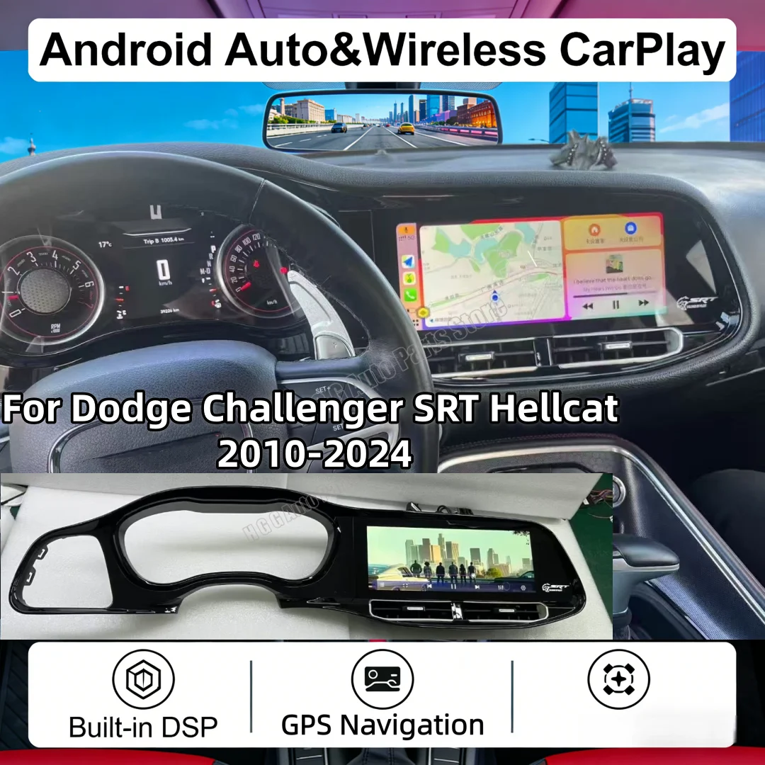12.3" Android13 Radio Carplay Multimedia Stereo For Dodge Challenger SRT Hellcat 2010-2024 GPS Navi Auto Video Recorder HeadUnit
12.3" Android13 Radio Carplay Multimedia Stereo For Dodge Challenger SRT Hellcat 2010-2024 GPS Navi Auto Video Recorder HeadUnit