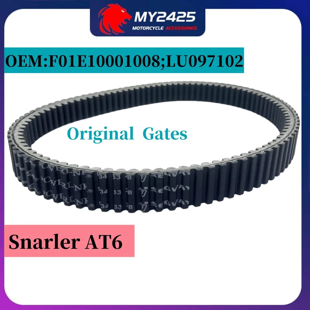 934x33x28 F01E10001009 CVT Drive Belt For Segway Snarler SGW570F ATV570 ATV 570 F01E10001008 ATV6 S&L Engine Original Gate
934x33x28 F01E10001009 CVT Drive Belt For Segway Snarler SGW570F ATV570 ATV 570 F01E10001008 ATV6 S&L Engine Original Gate