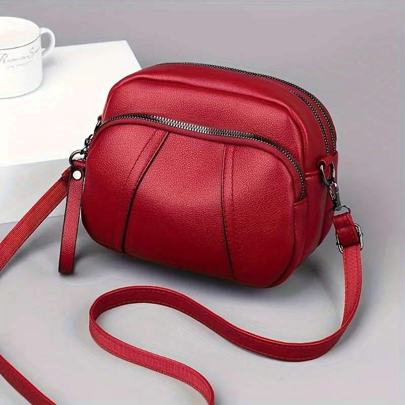 Casual Chic Black Soft Leather Crossbody Bags, Small Multi Zip Shoulder Purse, Mobile Phone Bag, Rivet Zipper, Small Square Bag
Casual Chic Black Soft Leather Crossbody Bags, Small Multi Zip Shoulder Purse, Mobile Phone Bag, Rivet Zipper, Small Square Bag