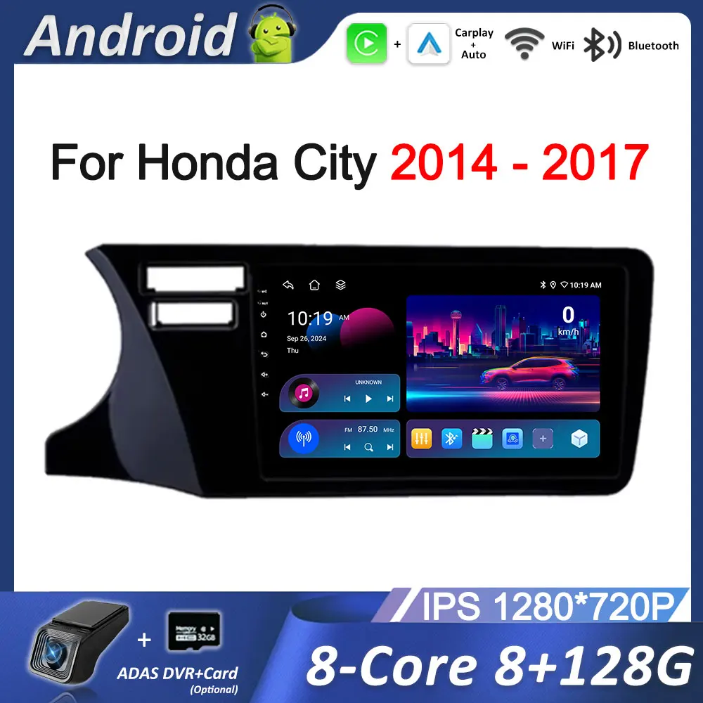 Android Автомобильный левый руль 9-дюймовый для Honda City 2014-2017 Navi GPS Радио Мультимедийный плеер DSP Стерео WiFi 4G IPS Экран
Android Автомобильный левый руль 9-дюймовый для Honda City 2014-2017 Navi GPS Радио Мультимедийный плеер DSP Стерео WiFi 4G IPS Экран