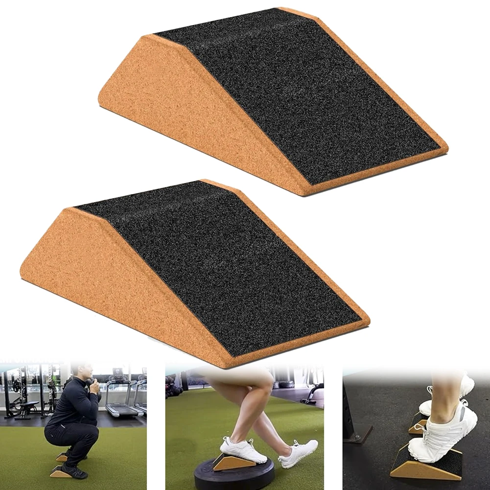 2Pcs Squat Wedge Block Non-Slip Professional Ramp Cork Platform Calf Raise Block for Heel Elevated Squats and Calf Raises
2Pcs Squat Wedge Block Non-Slip Professional Ramp Cork Platform Calf Raise Block for Heel Elevated Squats and Calf Raises
