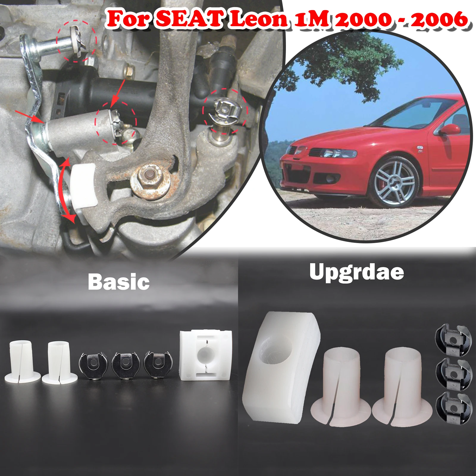 Gear Selector Wiring Washer Shift Relay Lever Slide Shoe Bushing Bearing Kit N90815903 For SEAT Leon 1M 2000 2001 2002 - 2006
Gear Selector Wiring Washer Shift Relay Lever Slide Shoe Bushing Bearing Kit N90815903 For SEAT Leon 1M 2000 2001 2002 - 2006
