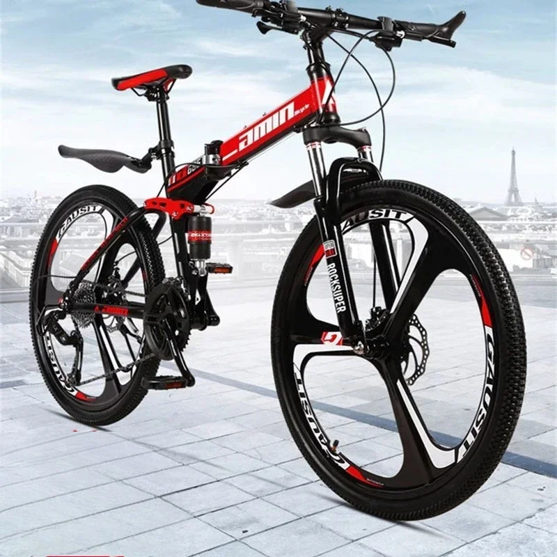New Mountain Folding Cross-country Bicycle Double Shock-absorbing Integrated Wheel Male And Female Student Variable Speed Bicycl
New Mountain Folding Cross-country Bicycle Double Shock-absorbing Integrated Wheel Male And Female Student Variable Speed Bicycl