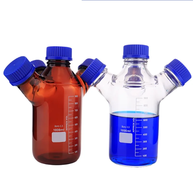 Four-port mobile phase liquid bottle waste liquid bottle laboratory HPLC liquid chromatography mobile phase solvent bottle
Four-port mobile phase liquid bottle waste liquid bottle laboratory HPLC liquid chromatography mobile phase solvent bottle