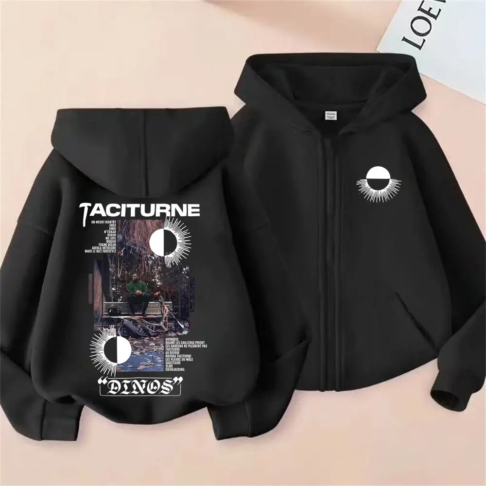 Rapper Dinos Taciturne Merch Zipper Hoodie Men Women Hip Hop Fashion Oversized Zip Up Jacket Male Casual Retro Zip Up Sweatshirt
Rapper Dinos Taciturne Merch Zipper Hoodie Men Women Hip Hop Fashion Oversized Zip Up Jacket Male Casual Retro Zip Up Sweatshirt