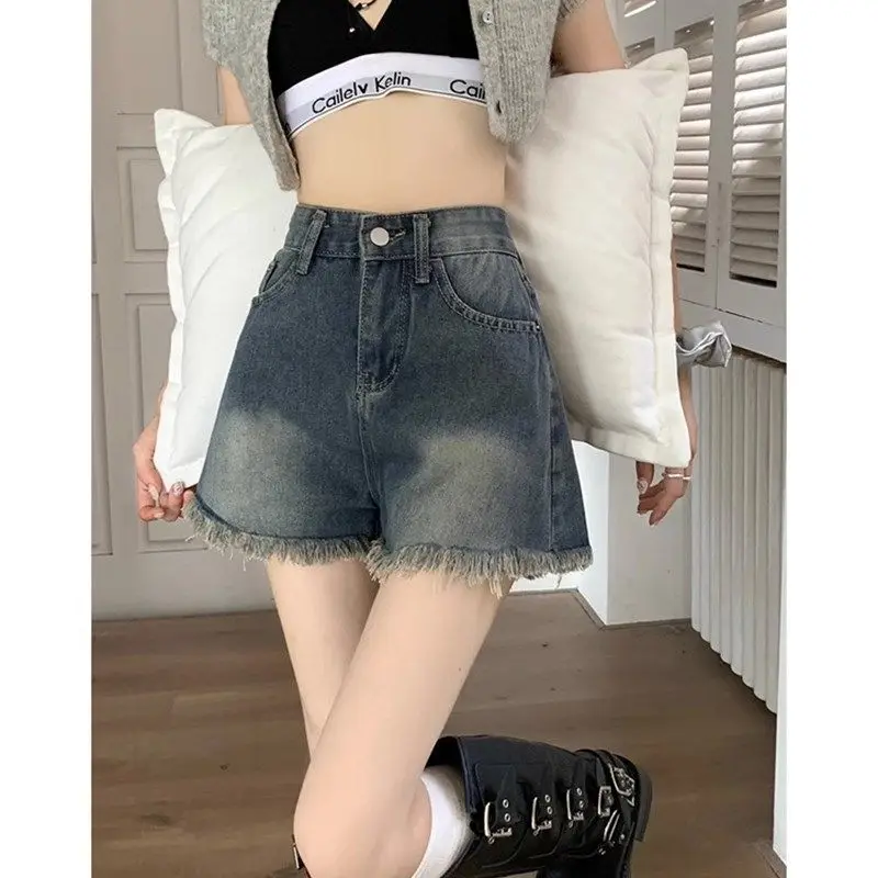 High Waist A-Line Wide Leg ort Jeans Women's Spring Summer Thin Slimming Straight Cut Denim orts High Waist Wide Leg Pants
High Waist A-Line Wide Leg ort Jeans Women's Spring Summer Thin Slimming Straight Cut Denim orts High Waist Wide Leg Pants
