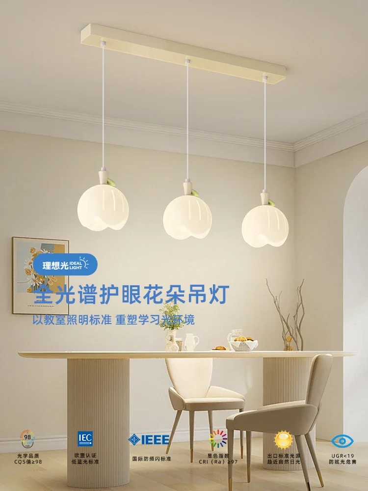 Dining room lamp creative personality flowers home dining room lamp full spectrum eye protection new cream
Dining room lamp creative personality flowers home dining room lamp full spectrum eye protection new cream