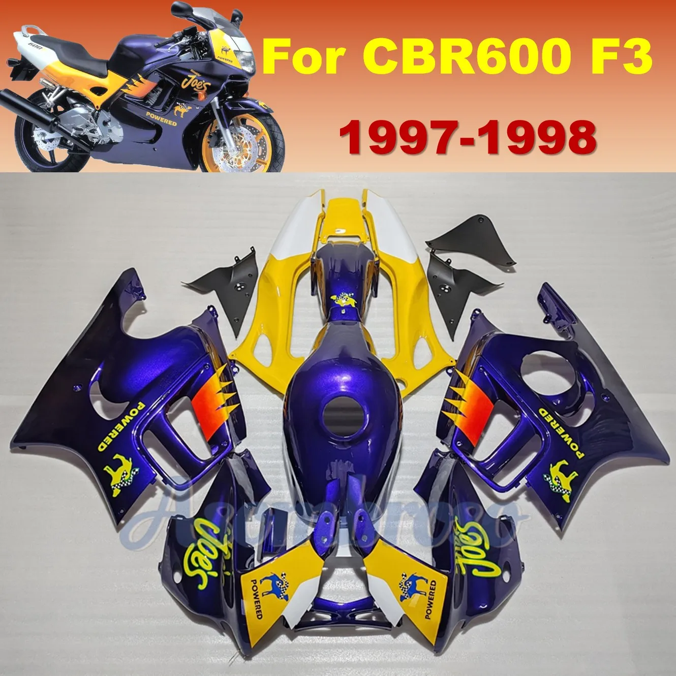Fit for Honda CBR600F3 1997 1998 Fairing Kit CBR600 F3 97 98 Motorcycle Accessories Bodywork Fairings
Fit for Honda CBR600F3 1997 1998 Fairing Kit CBR600 F3 97 98 Motorcycle Accessories Bodywork Fairings