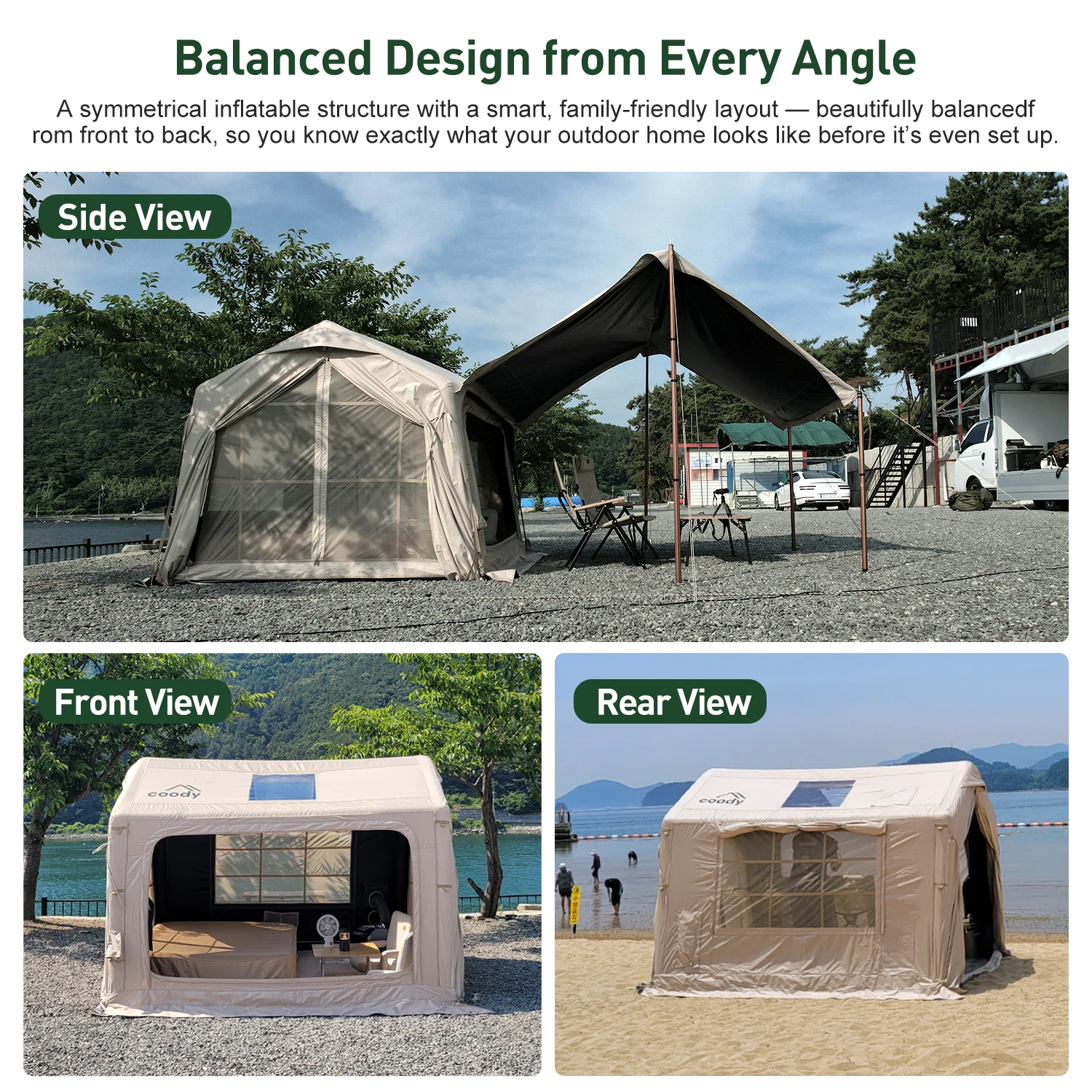 YTYIN Coody 7.0 Air Tent-Beige Waterproof Wholesale Portable Luxury Camping Outdoor Party Family Camping Tent Inflatable Tent
YTYIN Coody 7.0 Air Tent-Beige Waterproof Wholesale Portable Luxury Camping Outdoor Party Family Camping Tent Inflatable Tent