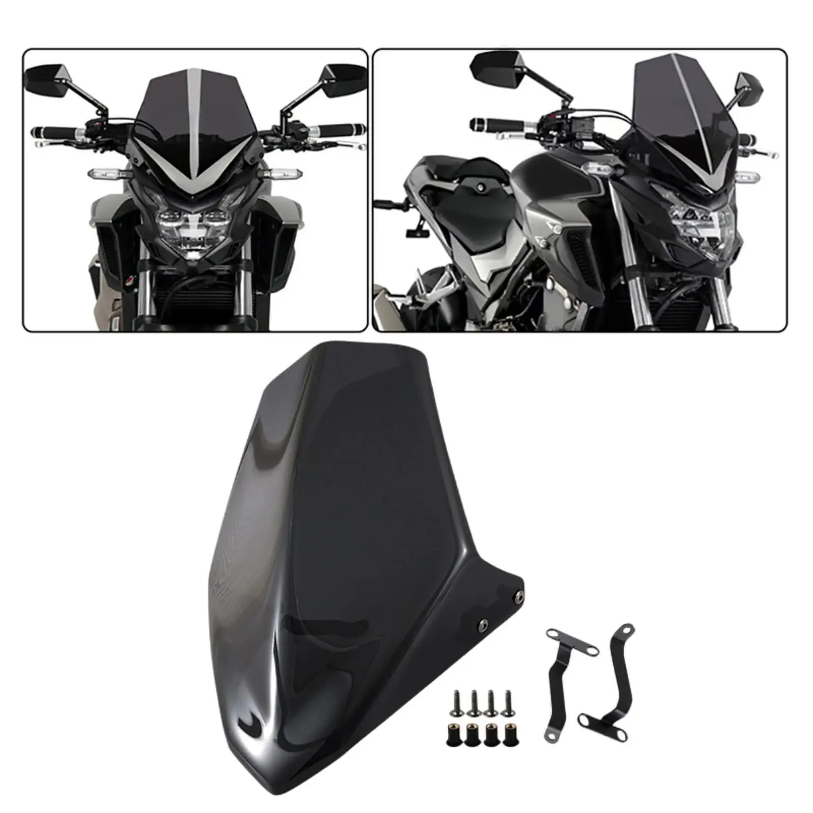 Motorcycle Parts Wind Deflector ABS Material Front Windscreen Enhanced Protection for Honda CB500F CB400F 2016-2023
Motorcycle Parts Wind Deflector ABS Material Front Windscreen Enhanced Protection for Honda CB500F CB400F 2016-2023