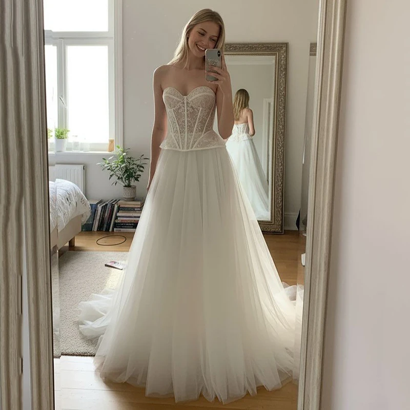 Eightree Boho свадебное платье принцессы для женщин милое кружевное трапециевидное платье из тюля с открытой спиной платья невесты по индивидуальному заказу Vestidos De Novia
Eightree Boho свадебное платье принцессы для женщин милое кружевное трапециевидное платье из тюля с открытой спиной платья невесты по индивидуальному заказу Vestidos De Novia