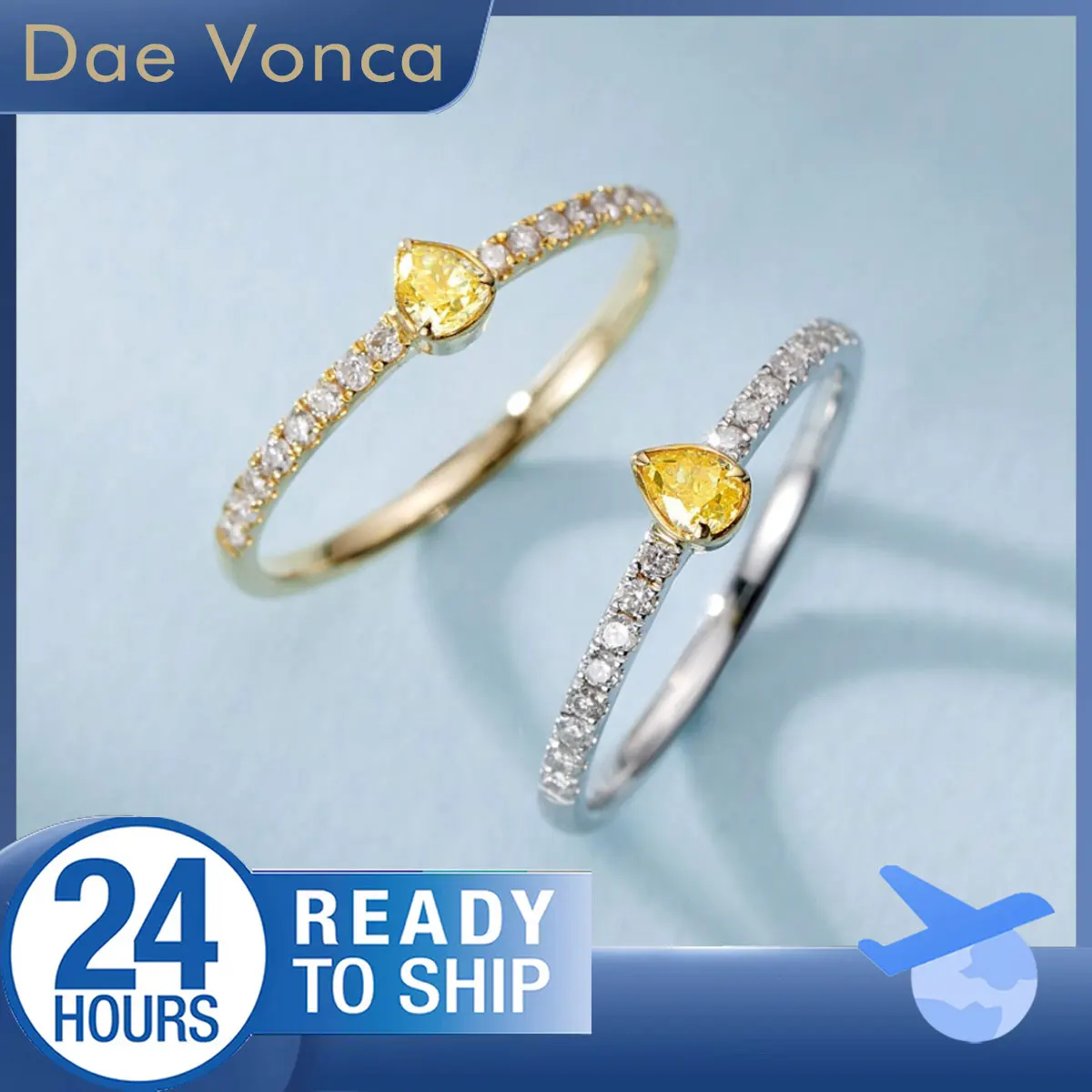 Fancy Yellow Pear Shaped Diamond Ring 18K Yellow/White Gold Pavé Set Diamond Shank Natural Diamond Ring Birthday Gift For Women
Fancy Yellow Pear Shaped Diamond Ring 18K Yellow/White Gold Pavé Set Diamond Shank Natural Diamond Ring Birthday Gift For Women