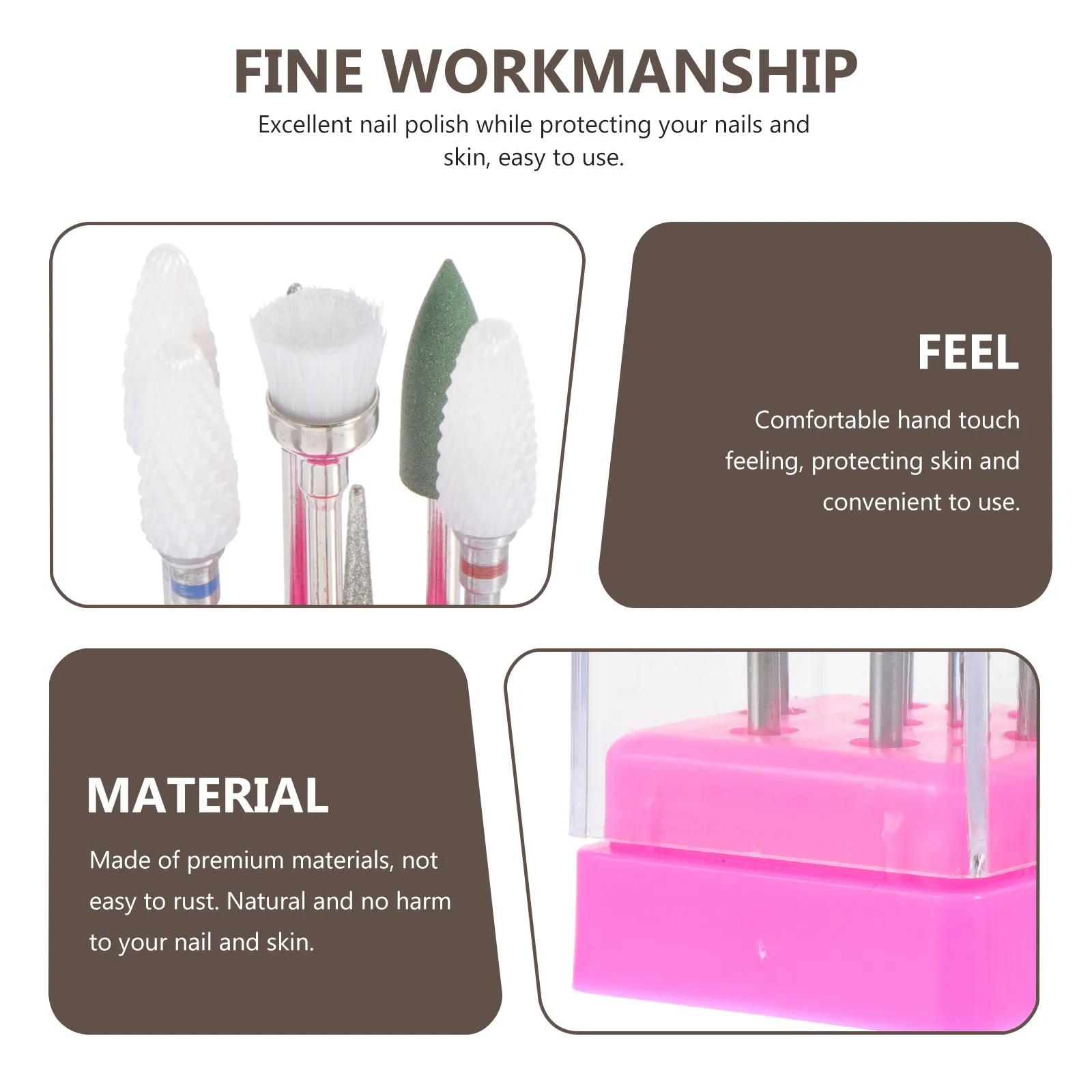 7Pcs Nail Art Polishing Heads Premium Sanding Grinding Bits Manicure Pedicure Nail Drill Bits Tool Set Sanding Grinding Tool
7Pcs Nail Art Polishing Heads Premium Sanding Grinding Bits Manicure Pedicure Nail Drill Bits Tool Set Sanding Grinding Tool